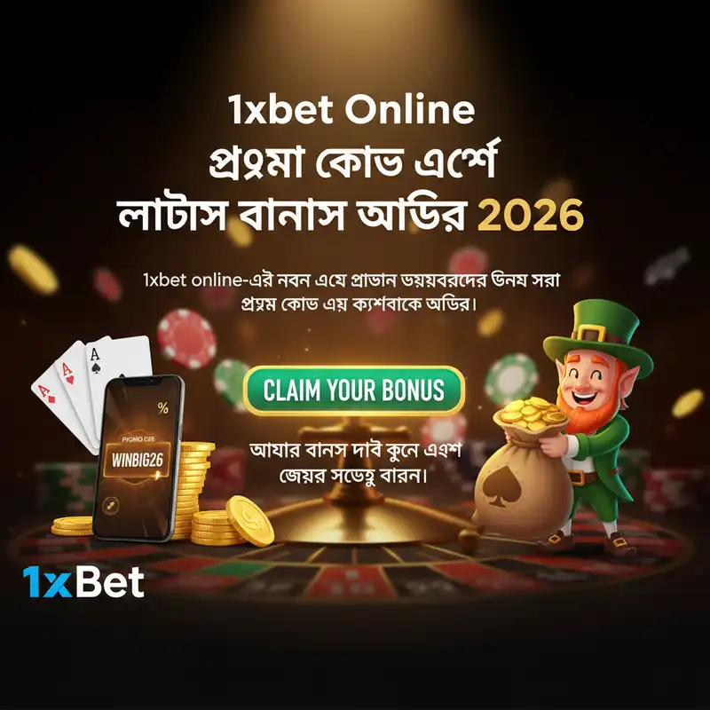 1xbet online প্রোমো কোড এবং বোনাস ২০২৬